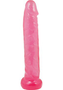 Adam And Eve Pink Jelly Slim Dildo 5in - Pink