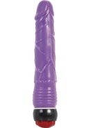 Adam And Eve Easy O Realistic Jelly Vibrator 8.5in - Purple