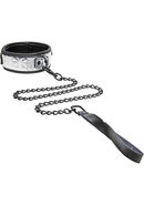 Master Series - Platinum Bound Chained Collar And Leash -...