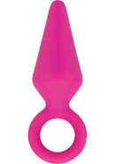 Luxe Candy Rimmer Silicone Butt Plug - Small - Pink