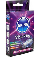 Skins Disposable Vibrating Cock Ring - Clear