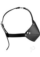 Strict Mouth Harness With Ball Gag - Black