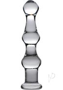 Master Series Mammoth 3 Bumps Glass 10.25in Dildo - Clear
