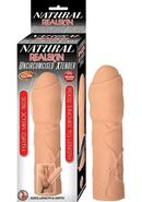 Natural Realskin Uncircumcised Xtender Vibrating Sleeve -...