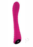 Inya Ripple Vibe Silicone Vibrator 8.5in - Pink