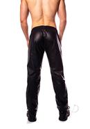 Prowler Red Leather Joggers - Small - Black/white