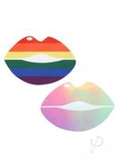Peekaboo Pride Lips Pasties - Rainbow