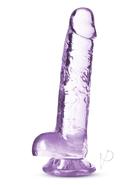 Naturally Yours Crystalline Dildo 7in - Amethyst