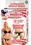 Real Skin All American Whoppers Dildo With Universal Harness 8in - Black/vanilla