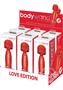 Bodywand Mini Wand Massager Love Edition Counter Display (6 Per Display) - Red