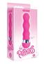 The 9`s - Pinkies, Curvy Silicone Mini Vibrator 4.5in - Pink