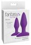 Fantasy For Her Designer Love Plug Set Anal Play Kit Silicone - Purple