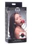 Master Series Silicone Ball Gag With Rose - Red/black