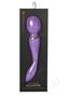 Nu Sensuelle Xlr8 Alluvion Silicone Rechargeable Wand Massager - Purple/ Rose Gold